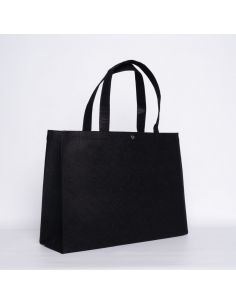 Customized Personalized reusable felt bag 45x13x33 CM | VILTEN WINKELTAS | ZEEFBEDRUKKING AAN 1 ZIJDE IN 1 KLEUR