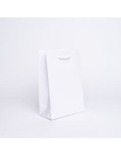 Shopping bag personalizzata Noblesse Laminata 16x8x23 CM | SHOPPING BAG NOBLESSE LAMINATA | STAMPA SERIGRAFICA SU UN LATO IN ...