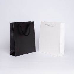 Shopping bag personalizzata Noblesse Laminata 28x8x32 CM | SAC PAPIER NOBLESSE PLASTIFIÉ | IMPRESSION EN SÉRIGRAPHIE SUR UNE ...