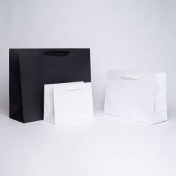 Customized Personalized shopping bag Noblesse 53x18x43 CM | SAC PAPIER NOBLESSE PREMIUM | IMPRESSION EN SÉRIGRAPHIE SUR UNE F...