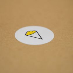 Personalisierter Sticker 4,5x4,5 CM | STICKER | ESTAMPACIÓN EN CALIENTE