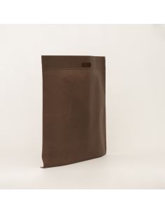 Customized Customized non-woven bag 50x50 CM | SAC US TNT DKT | IMPRESSION EN SÉRIGRAPHIE SUR UNE FACE EN DEUX COULEURS