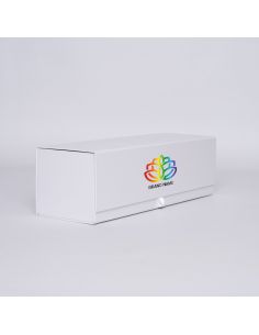 Customized Personalized Magnetic Box Bottlebox 12x40,5x12 CM | BOTTLE BOX | BOÎTE POUR 1 BOUTEILLE MAGNUM | IMPRESSION NUMERI...