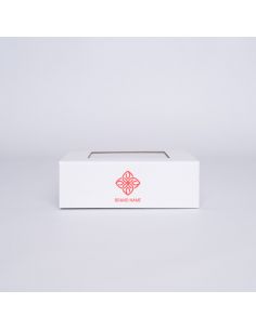 Personalisierte Clearbox Magnetbox 15x15x5 CM | CLEARBOX | SIEBDRUCK AUF EINER SEITE IN EINER FARBE