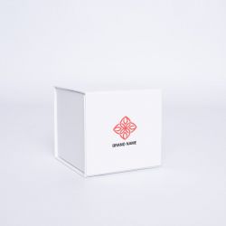 Boîte aimantée personnalisée Cubox 10x10x10 CM | CUBOX | IMPRESSION EN SÉRIGRAPHIE SUR UNE FACE EN DEUX COULEURS