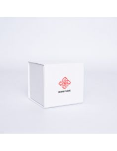 Customized Personalized Magnetic Box Cubox 10x10x10 CM | CUBOX | IMPRESSION EN SERIGRAPHIE SUR UNE FACE EN DEUX COULEURS