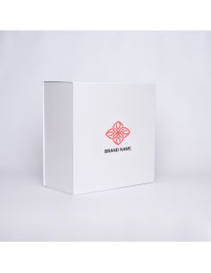 Caja magnética personalizada Wonderbox 40x40x20 CM | WONDERBOX (EVO) | SCREEN PRINTING ON ONE SIDE IN TWO COLOURS