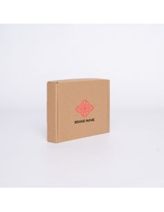 Postpack Kraft personalizzabile 16,5x12,5x3 CM | POSTPACK | STAMPA SERIGRAFICA SU UN LATO IN DUE COLORI