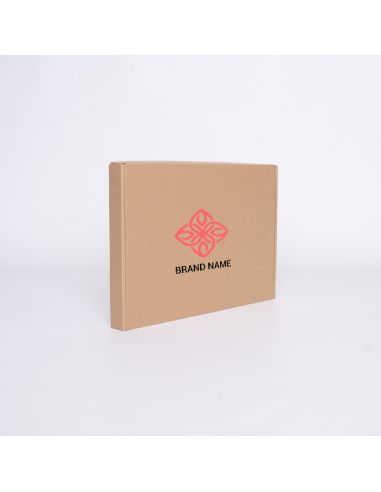 Postpack Kraft personalizzabile 31,5x22,5x3 CM | POSTPACK | STAMPA SERIGRAFICA SU UN LATO IN DUE COLORI