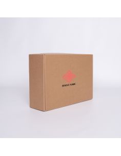 Gepersonaliseerde Postpack geplastificeerde verzenddoos 34x24x10,5 CM | POSTPACK GEPLASTIFICEERDE | ZEEFBEDRUKKING OP 1 ZIJDE...