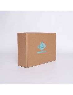 Personalisierbares Kraft-Postpack 34x24x10,5 CM | POSTPACK | SCREEN PRINTING ON ONE SIDE IN ONE COLOUR