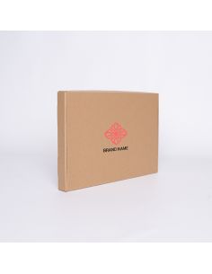 Postpack Kraft personalizzabile 36,5x24,5x3 CM | POSTPACK | STAMPA SERIGRAFICA SU UN LATO IN DUE COLORI