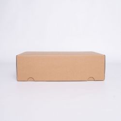 Customized Customizable Kraft Postpack 42,5x31x15,5 CM | POSTPACK | SCREEN PRINTING ON ONE SIDE IN TWO COLOURS