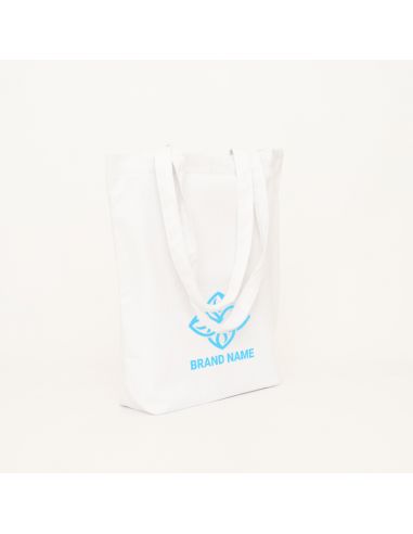 Bolsa de algodón reutilizable personalizada con bolsillo 38x42 CM | TOTE COTTON BAG POCKET | SCREEN PRINTING ON TWO SIDES IN ...
