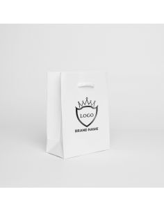 Customized Laminated Personalized shopping bag Noblesse 12x6x16 CM | LAMINATED NOBLESSE PAPER BAG | SCREEN PRINTING ON ONE SI...