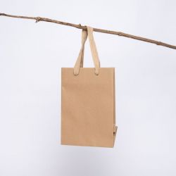 Customized Personalized shopping bag Noblesse 16x7,5x24 CM | NOBLESSE PAPER BAG | OFFSET PRINTING ALL OVER