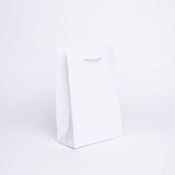 Customized Personalized shopping bag Noblesse 16x7,5x24 CM | NOBLESSE PAPER BAG | OFFSET PRINTING ALL OVER