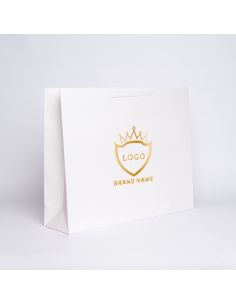 Shopping bag personalizzata Noblesse Laminata 59x15x47 CM | SHOPPING BAG NOBLESSE LAMINATA | STAMPA SERIGRAFICA SU UN LATO IN...