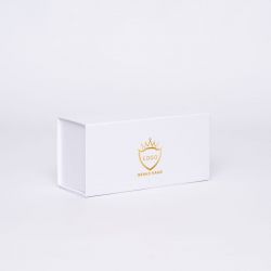 Boîte aimantée personnalisée Flatbox 19x9x7 CM | ARCOBALENO | IMPRESSION À CHAUD
