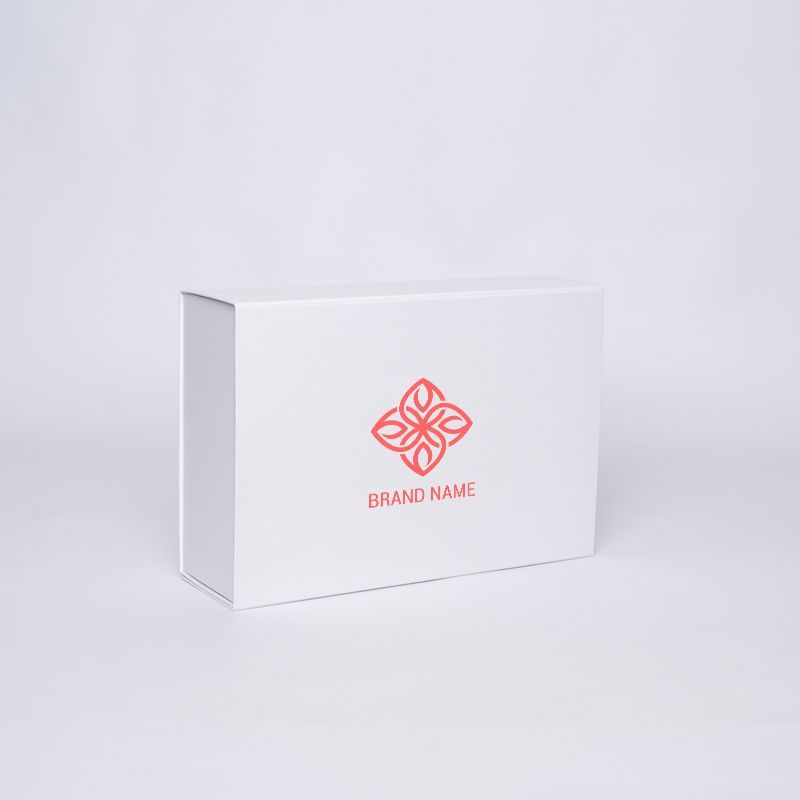 Boîte aimantée personnalisée Flatbox 33x22x10 CM | WONDERBOX | PAPIER STANDARD | IMPRESSION EN SÉRIGRAPHIE SUR UNE FACE EN UN...