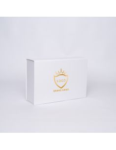 Boîte aimantée personnalisée Flatbox 33x22x10 CM | WONDERBOX | STANDARD PAPER | HOT FOIL STAMPING