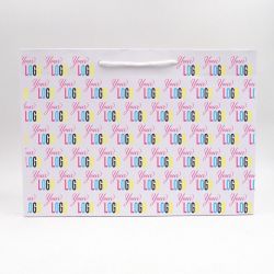 Customized Personalized shopping bag Noblesse 48x15x32 CM | NOBLESSE PAPER BAG | OFFSET PRINTING ALL OVER