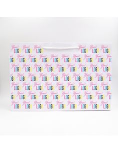 Shopping bag personalizzata Noblesse 54x13x36 CM | SHOPPING BAG NOBLESSE | STAMPA OFFSET SULL'INTERA SUPERFICIE
