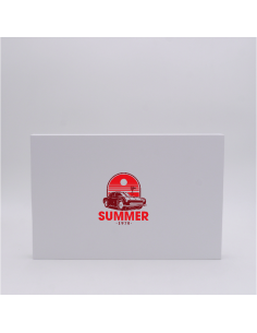 Customized Personalized Magnetic Box Hingbox 35x23x2 CM | HINGBOX | SCREEN PRINTING ON ONE SIDE IN TWO COLOURS