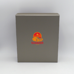 Gepersonaliseerde Gepersonaliseerde magnestische geschenkdoos Bottlebox 28x33x10 CM | BOTTLE BOX | DOOS VOOR 3 FLESSEN | ZEEF...