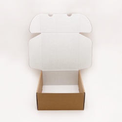 Postpack Kraft personalizable 25x23x11 CM | POSTPACK | IMPRESSION EN SÉRIGRAPHIE SUR UNE FACE EN UNE COULEUR