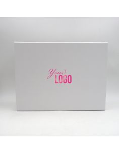 Boîte aimantée personnalisée Flatbox 40x30x15 CM | WONDERBOX |PAPIER STANDARD | IMPRESSION À CHAUD