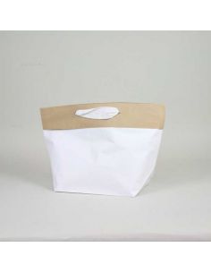 Shopping bag personalizzata Ciment 28x18x30 CM | BOLSA CEMENTO PREMIUM | IMPRESIÓN SERIGRÁFICA DE UN LADO EN UN COLOR