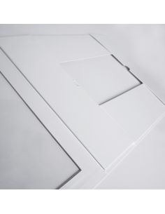 Caja magnética personalizada Clearbox 33x22x10 CM | CLEARBOX | IMPRESIÓN SERIGRÁFICA DE UN LADO EN UN COLOR