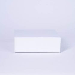 Boîte aimantée personnalisée Flatbox 15x15x5 CM | WONDERBOX |PAPIER STANDARD | IMPRESSION À CHAUD