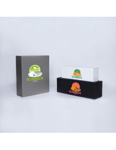 Customized Personalized Magnetic Box Bottlebox 10X33X10 CM | BOTTLE BOX | 1 BOTTLE BOX | SCREEN PRINTING ON ONE SIDE IN TWO C...