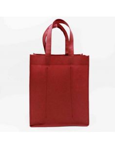 Customized Customized non-woven bottle bag 28x20x33 CM | SAC LUS BOUTEILLE NON TISSÉ TNT | IMPRESSION EN SÉRIGRAPHIE SUR UNE ...