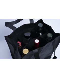 Customized Customized non-woven bottle bag 28x20x33 CM | SAC LUS BOUTEILLE NON TISSÉ TNT | IMPRESSION EN SÉRIGRAPHIE SUR UNE ...