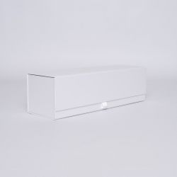 PERSONALISIERT Flaschenbox Magnetbox 10X33X10 CM | FLASCHENKASTEN | BOX FÜR 1 FLASCHE | SIEBDRUCK AUF EINER SEITE IN ZWEI FARBEN