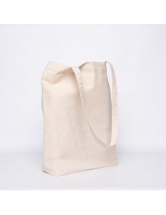 Borsa di cotone riutilizzabile personalizzata con tasca 38x42 CM | TOTE BAG POCKET IN COTONE | STAMPA SERIGRAFICA SU DUE LATI...